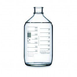 Probeta, P.E., "A" ,Escala Métrica, Base Hex. Vidrio, Certificado Lote 2000 Ml