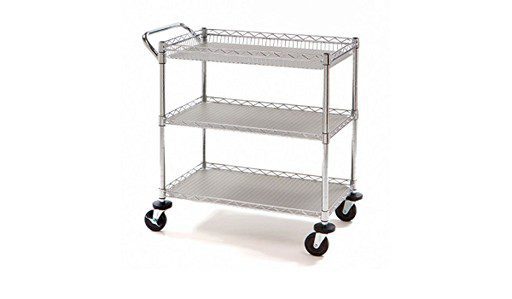 Carro para laboratorio uso rudo 3 entrepaños