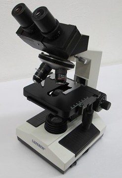 Microscopio binocular biológico LED