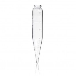 Tubo De Centrífuga Goetz Forma Pera,"P.C.", Graduado, Tapón Vidrio 100 Ml