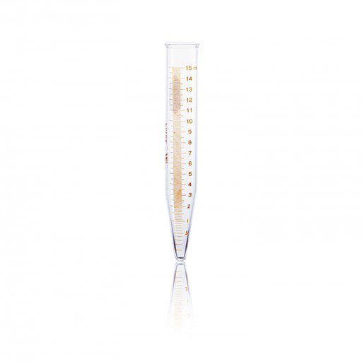 Tubo De Centrífuga Fondo Cónico, "P.C"., Graduado, Escala Roja 15 Ml