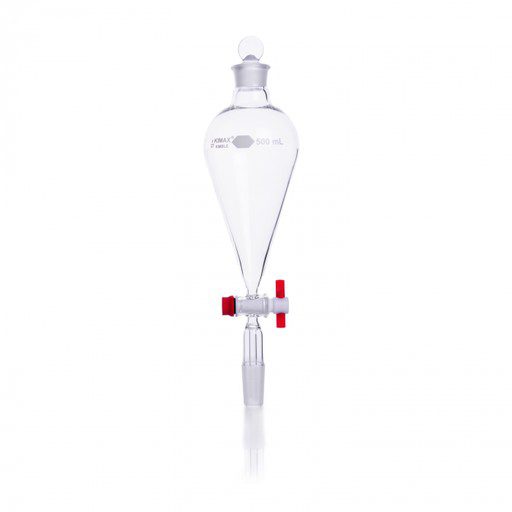 Embudo De Separación Squibb Forma Pera, Ray-Sorb®, Tapón Y Llave Ptfe 500 Ml